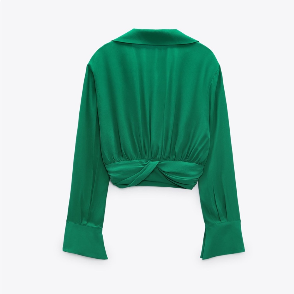 ZARA knotted crop top - Picture 10 of 11